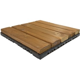 تصویر کفپوش مدل تایل ترموود پنج ردیفه سایز 30x30 سانتی متر 