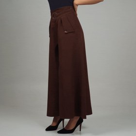 تصویر دامن شلواری کمر حلقه 