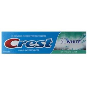 تصویر خمیر دندان کرست 3D White ا Crest 3D White Extreme Mint Toothpaste Crest 3D White Extreme Mint Toothpaste