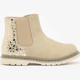 تصویر بوت‌های مچ‌دار با بافت دخترانه و زیپ دار برند flora bella by shoexpress Girls Textured Ankle Boots with Zip Closure