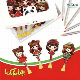 تصویر سرمدادی چوبی سری دختر یلدا 