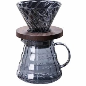 تصویر قهوه ساز V60 شیشه ای 