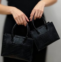 تصویر کیف مجلسی زنانه چرم کروکو دیل انتخابی شیک 