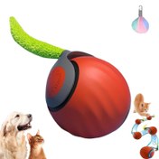 تصویر توپ هوشمند گربه و سگ شارژی با سرعت قابل تنظیم 