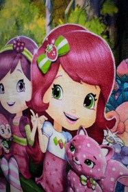 تصویر afrand machine carpet kids, Little strawberry design, code 125 