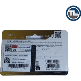 تصویر حافظه SSD اکسترنال سیلیکون پاور DS72(USB 3.0) A+C Ext ظرفیت 1 ترابایت Black 