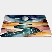 تصویر موس‌پد «رودِ مه‌تابی در بیابان » کد: 6002 