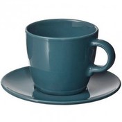 تصویر ست فنجان ایکیا مدل FÄRGKLAR رنگ فیروزه ایی تیره 