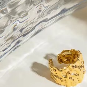 تصویر انگشتر کویر روکش طلا 