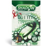 تصویر کاندوم خاردار Dotted شادو بسته 12 عددی shadow Dotted condom 12 pcs