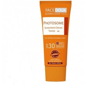 تصویر کرم ضد آفتاب رنگی فوتوزوم SPF 30 فیس دوکس Photosome Sunscreen Cream Tinted SPF30 Face Doux