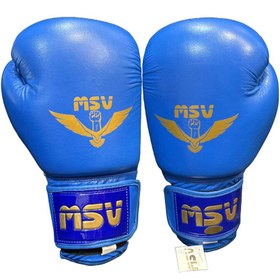 تصویر دستکش بوکس حرفه‌ای سرگِرد چرم گاومیش MSV 