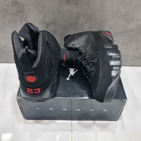 تصویر نایک ایر جردن ۹ تمام مشکی Nike air jordan 9 full black 