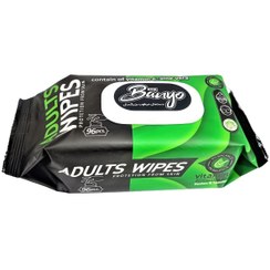 تصویر دستمال مرطوب بانیو بزرگسال و سالمندان 96 برگ عمده / Wet wipes for adults and the elderly, 96 sheets 