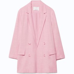 تصویر کت لينن صورتی زنانه استرادیواریوس-stradivarius مدل 2007 