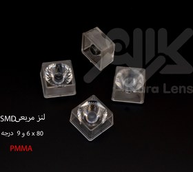 تصویر لنز اس ام دی مربعی 24*24 میلیمتر برای تمامی SMD ها ، 10 درجه smd lenses