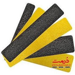 تصویر ترمز پله چسبدار آلمانی دو رنگ زرد و مشکی 