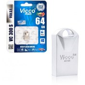 تصویر فلش مموری 64 گیگابایت فلزی ویکو من مدل V300 S یو اس بی 3.1 - نقره ای ا VICCO MAN VC300 S USB3.1 64GB VICCO MAN VC300 S USB3.1 64GB