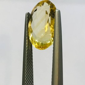 تصویر نگین سیترین طلایی اصل سایز 10*14 