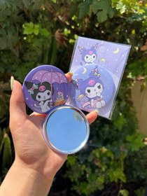 تصویر آینه جیبی کرومی طرح پاندا بامزه 