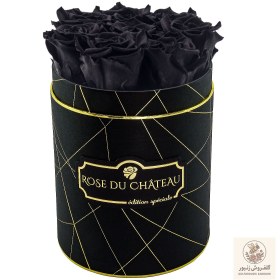 تصویر Black Eternal Roses in a Black Small Industrial Box | کد: ZNB-1IZP 