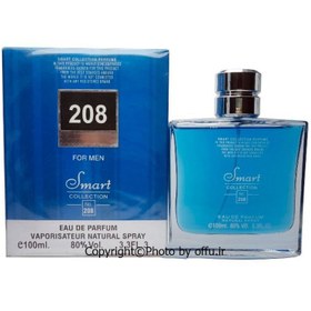 تصویر ادو پرفیوم مردانه مدل Desire Blue شماره 208 حجم 100 میل اسمارت کالکشن ا Smart Collection Eau De Parfum Desire Blue For Men 100ml Smart Collection Eau De Parfum Desire Blue For Men 100ml