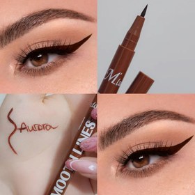 تصویر خط چشم قهوه ای ماژیکی میندو 
