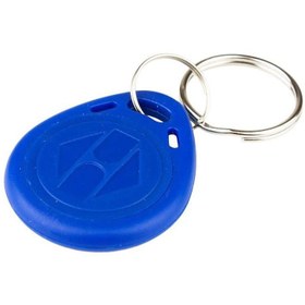 تصویر تگ RFID 125KHZ آبی مدل جاکلیدی 