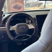 تصویر روکش فرمان KMC یک تکه جیر و کربن مناسب T9 و J7 