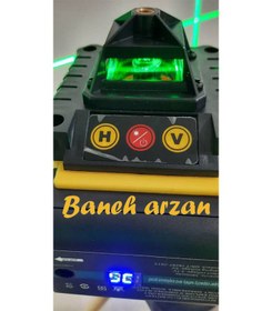 تصویر تراز لیزری 4 بعدی نور سبز دیوالت 16 لاین پایه دار 360 درجه Dewalt four-dimensional laser level 