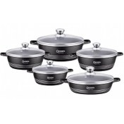 تصویر سرویس قابلمه 10 پارچه چدن دسینی عدنان