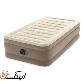 تصویر تخت بادی تکنفره مواج کرم intex 64425