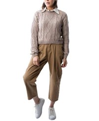 تصویر پلیور زنانه کراپ نسکافه ای آر ان اس RNS کد 11232238 