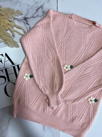 تصویر بلوز بافت شکوفه ای 