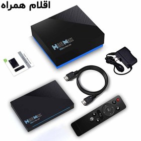 تصویر اندروید باکس H96 max مدل RK3566 حافظه 64 رم 8 گیگابایت Andriod Box H96 MAX RK3566 8/64 GB