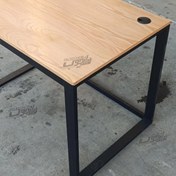 تصویر میز تحریر چوب روکش بلوط 