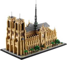 تصویر لگو سری معماری مدل کلیسای نوتردام 21061 - LEGO Architecture Architectural Landmarks Collection: Notre Dame Cathedral 21061 4383 قطعه