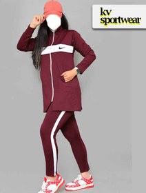 تصویر ست مانتو شلوار ورزشی زنانه NIKE کد 007 NIKE womens sports coat and pants set code 007