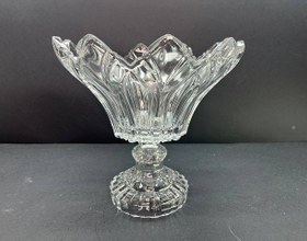 تصویر کاسه پایه دار Sakura Villa Glass Golden