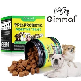 تصویر تشویقی پروبیوتیک سگ اویمال ایرلند 120 عددی OIMMAL dogs Treats probiotic 120pcs