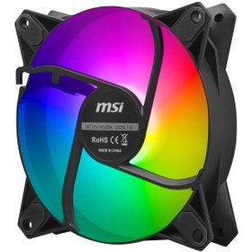 تصویر فن کیس ام اس آی مدل MPG F120 ARGB-3B بسته 3 عددی MSI MPG F120 ARGB-3B ARGB Case Fan 3-Pack