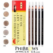 تصویر مداد طراحی ابرو کنته مشکی کازماتیک آرت Cosmatic art black kente eyebrow pencil