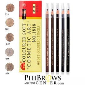 تصویر مداد طراحی ابرو کنته مشکی کازماتیک آرت Cosmatic art black kente eyebrow pencil