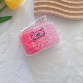 تصویر کش مو چهل گیس ۱۰۰تایی صورتی 