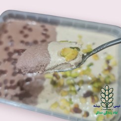 تصویر حلوا ارده دو رنگ سم‌سم؛ ترکیبی از طعم سنت و لذت مدرن 