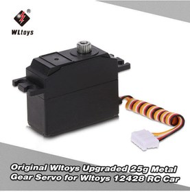 تصویر Wltoys Upgraded 25g Metal Gear Servo for Wltoys 12428 RC Car 