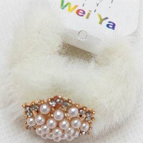 تصویر کش مو نگینی - کرم 