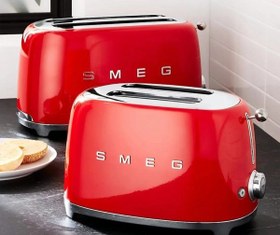 تصویر توستر نان اسمگ دو اسلایس کوچک SMEG TSF01 - استیل کروم SMEG TSF01