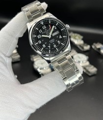 تصویر ساعت مردانه Seiko 5 مدل دو تقویمه_بند استیل رنگ ثابت ضدآب 