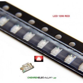 تصویر LED قرمز SMD سایز ۱۲۰۶ 